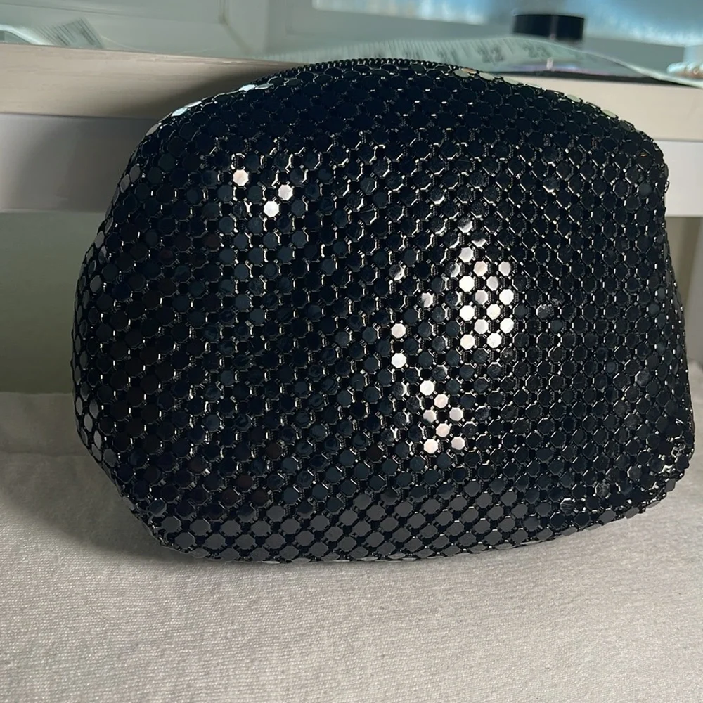 Vintage Black Mesh Wallet/Clutch